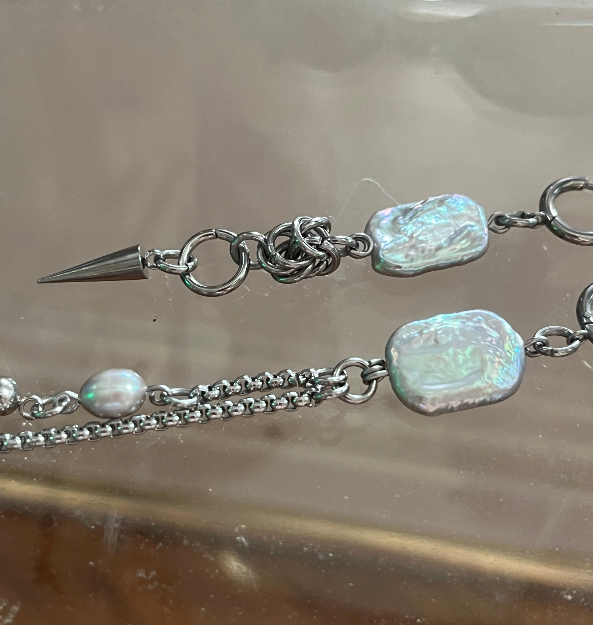 The “SILVER FOX” earrings