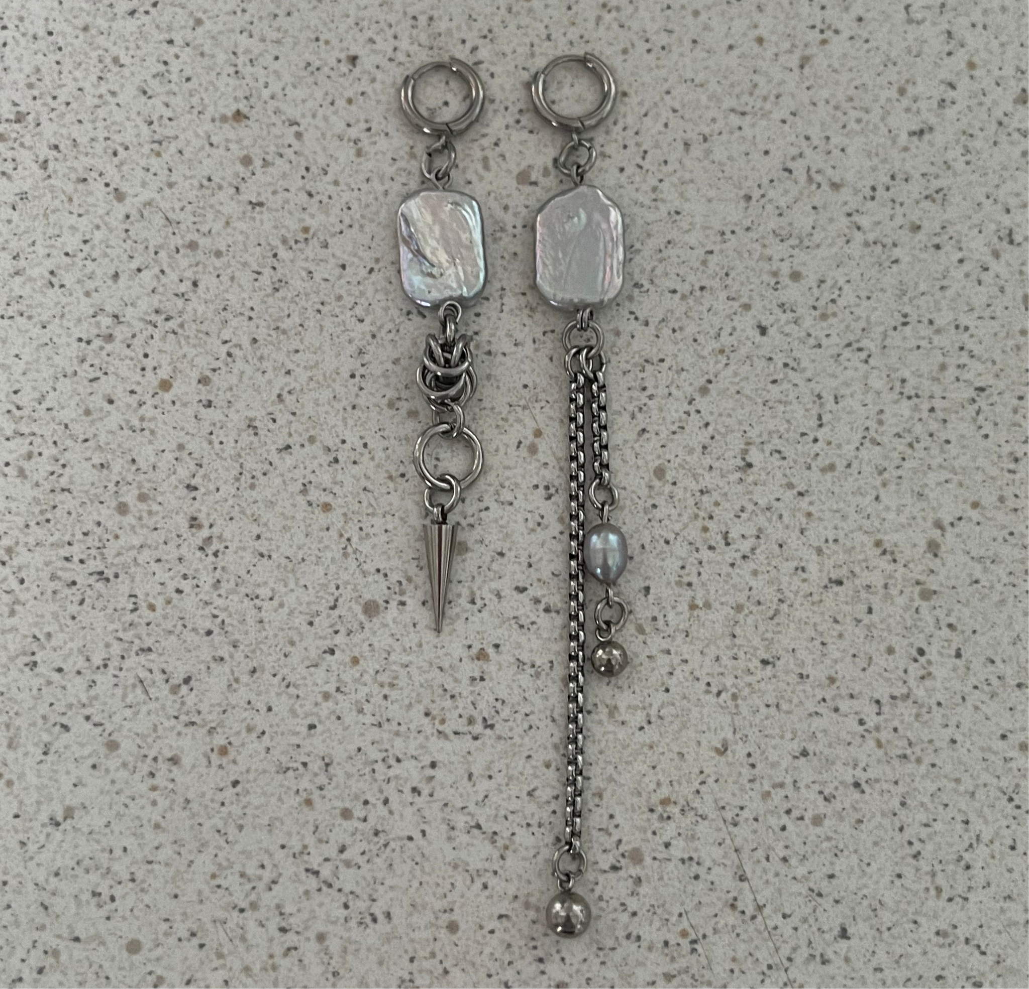 The “SILVER FOX” earrings
