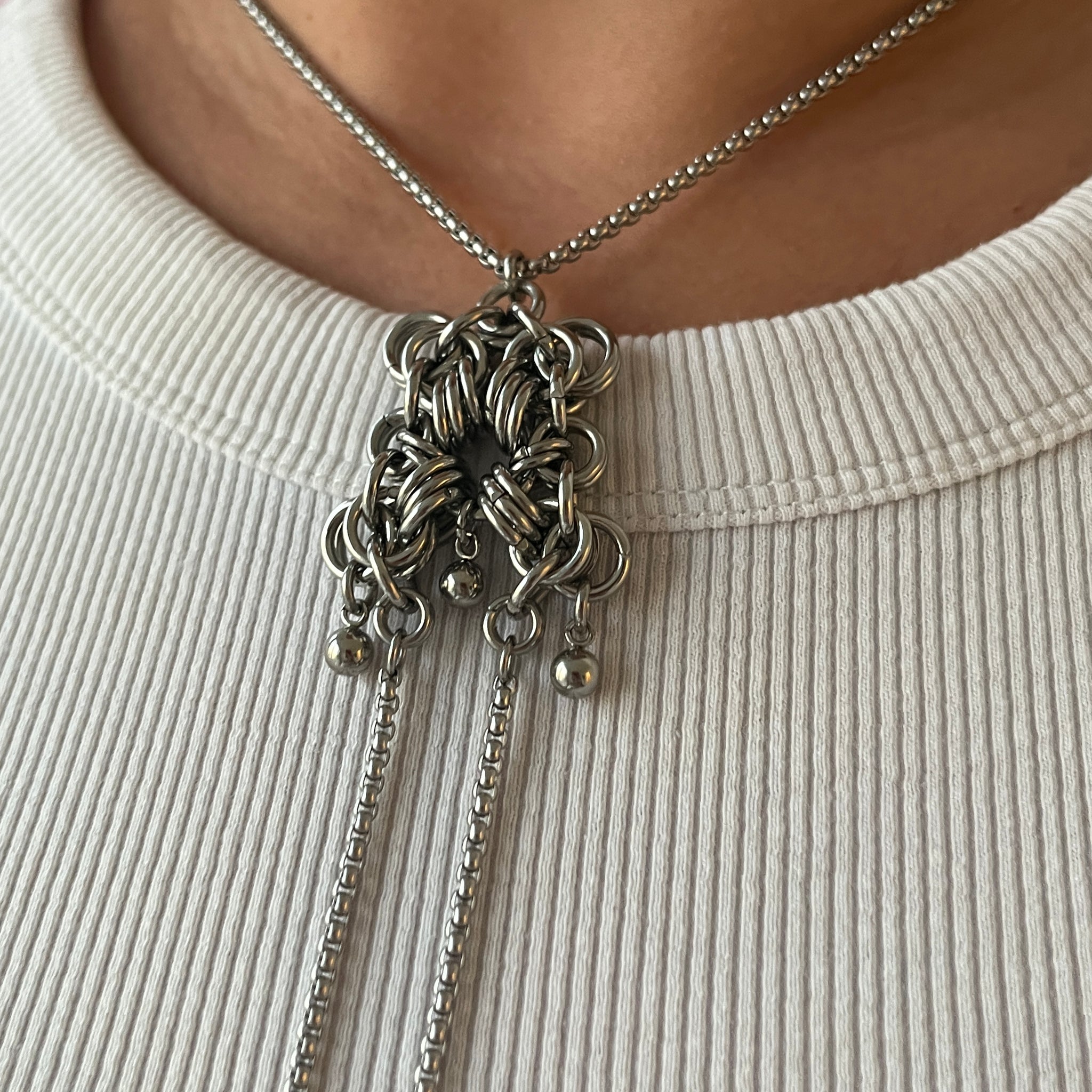 The “BALL & CHAIN” Pendant Necklace | Stainless Steel, Waterproof ...
