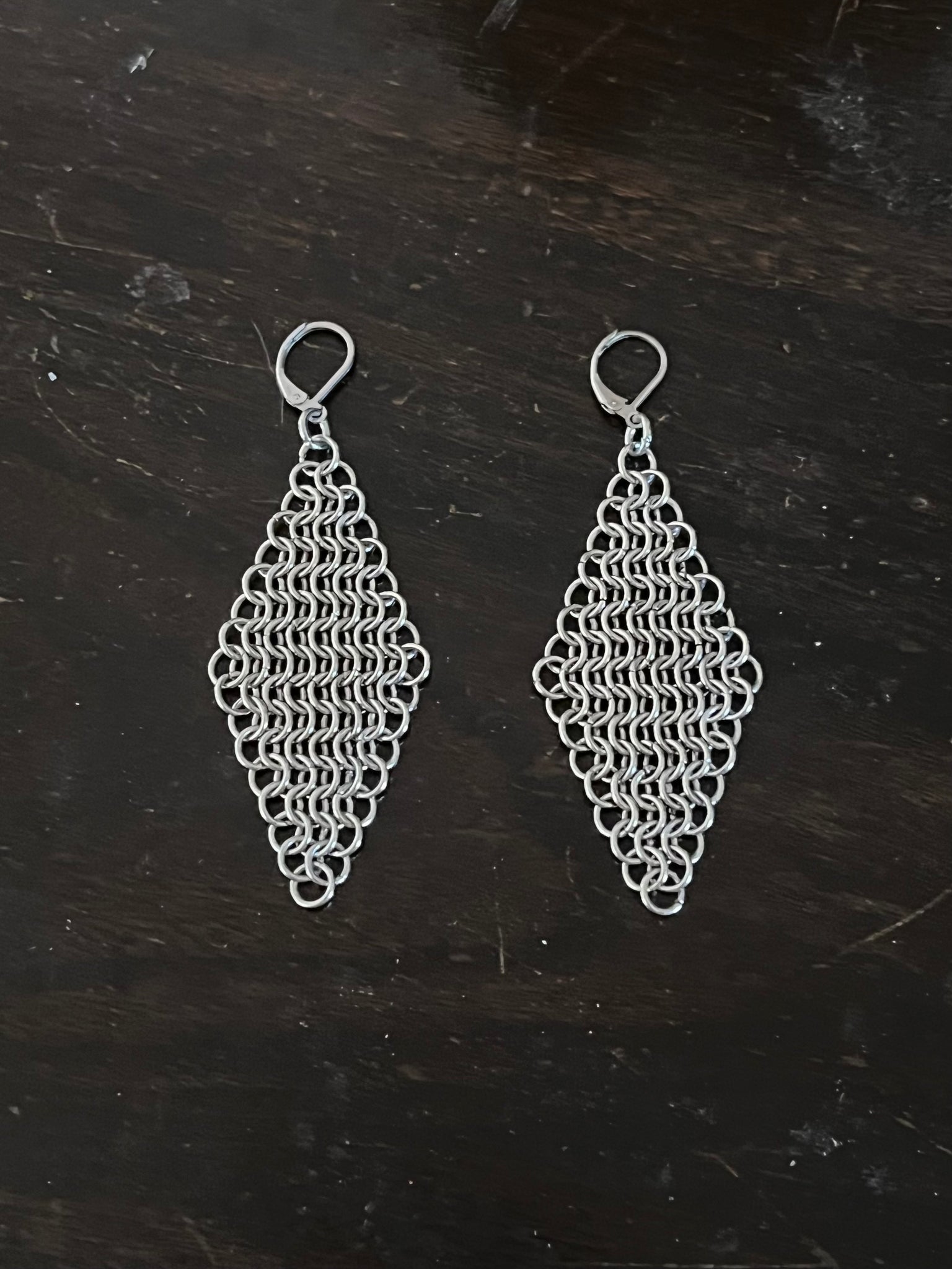The “CHAINMAIL” earrings